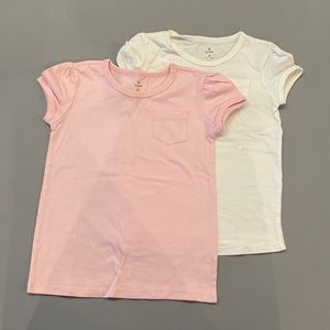 Old navy set of 2 pink and white tees size 5T